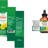 Mullein Drops for Lungs: Mullein Leaf Extract for Lungs - Breathe Freely - Lung Detox for Smokers - Mucus Relief - Mullein Leaf Extract Drops - 1 Month Supply