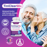 Tinnitus Relief for Ringing Ears Supplement, Natural Hearing Health Formula, 120 Capsules, Made in USA