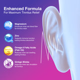 Tinnitus Relief for Ringing Ears Supplement, Natural Hearing Health Formula, 120 Capsules, Made in USA