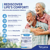 Advanced Sciatic Nerve Support: Alpha Palm Vitamin, Alpha Lipoic Acid, Benfotiamine - 12 in 1 Sciatica Supplements - 120 Capsules- 30-60 Supply- Made in USA