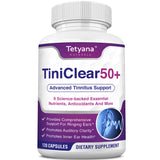 Tinnitus Relief for Ringing Ears Supplement, Natural Hearing Health Formula, 120 Capsules, Made in USA